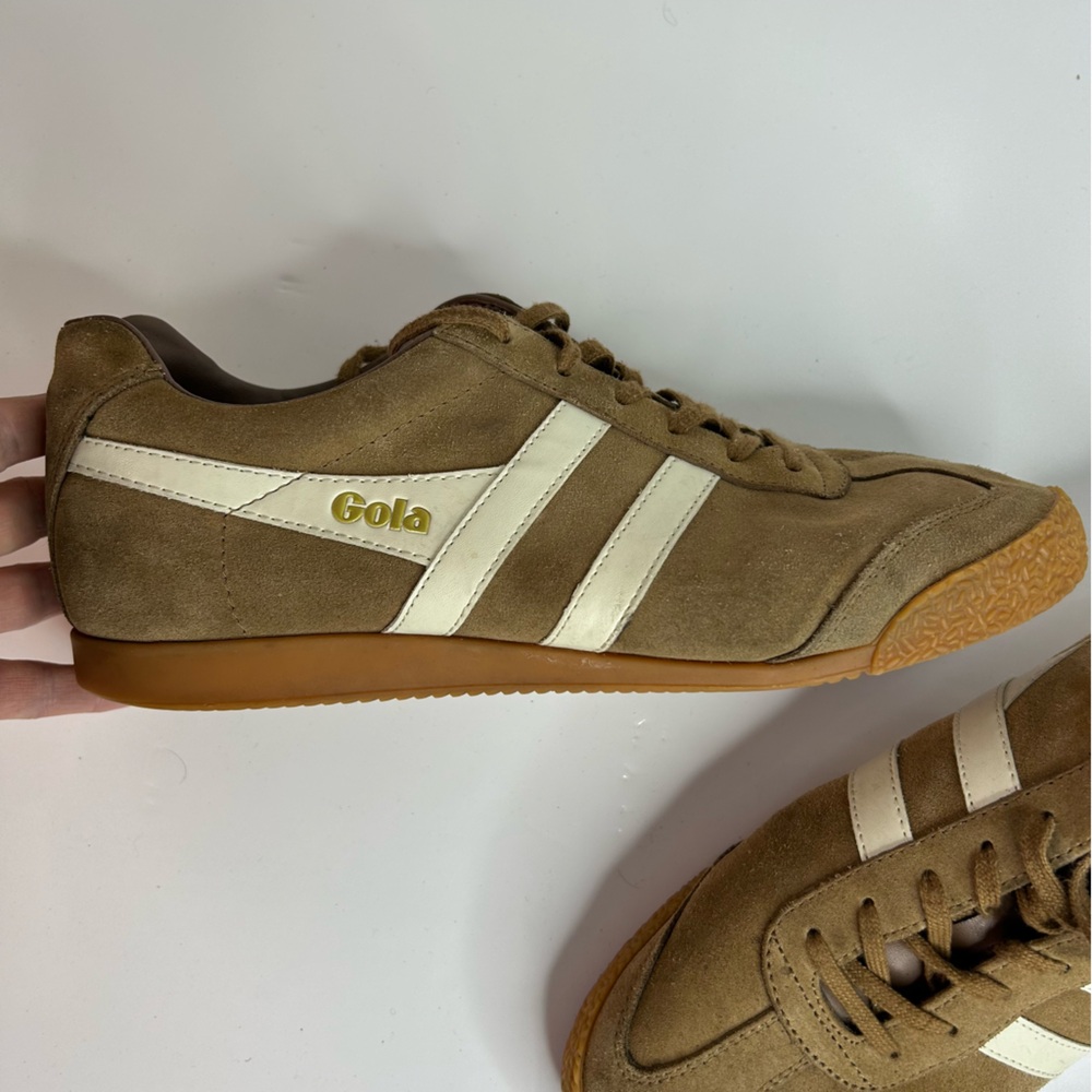 Brown Suede Gola Harrier's Shoes Men's Size 10 - Picture 15 of 15